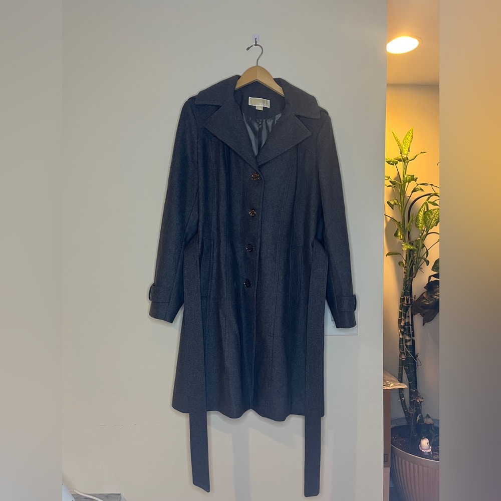 Michael Kors Gray Trench Coat